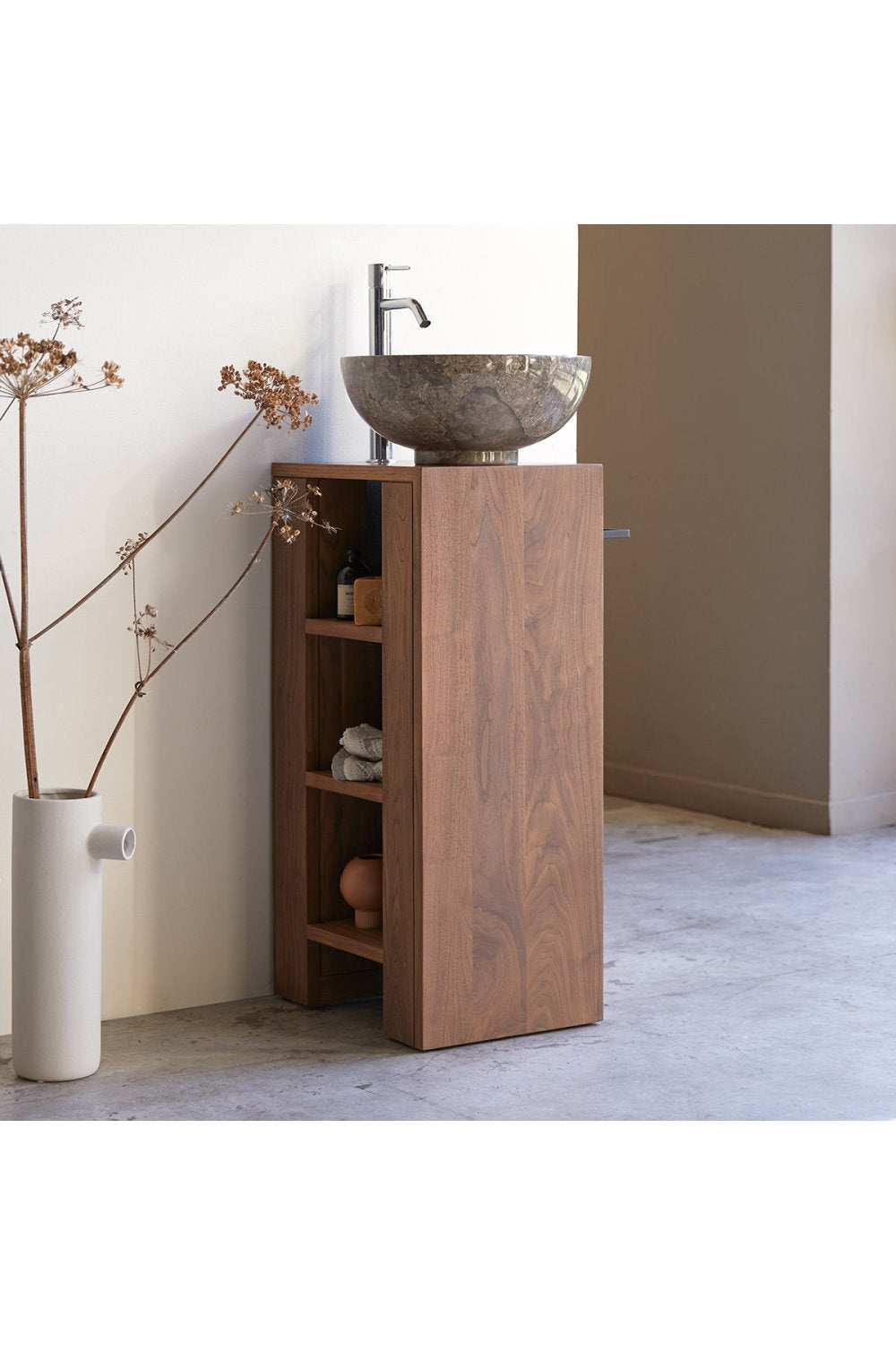 Sophia Solid Teak 12" Single Bathroom Vanity