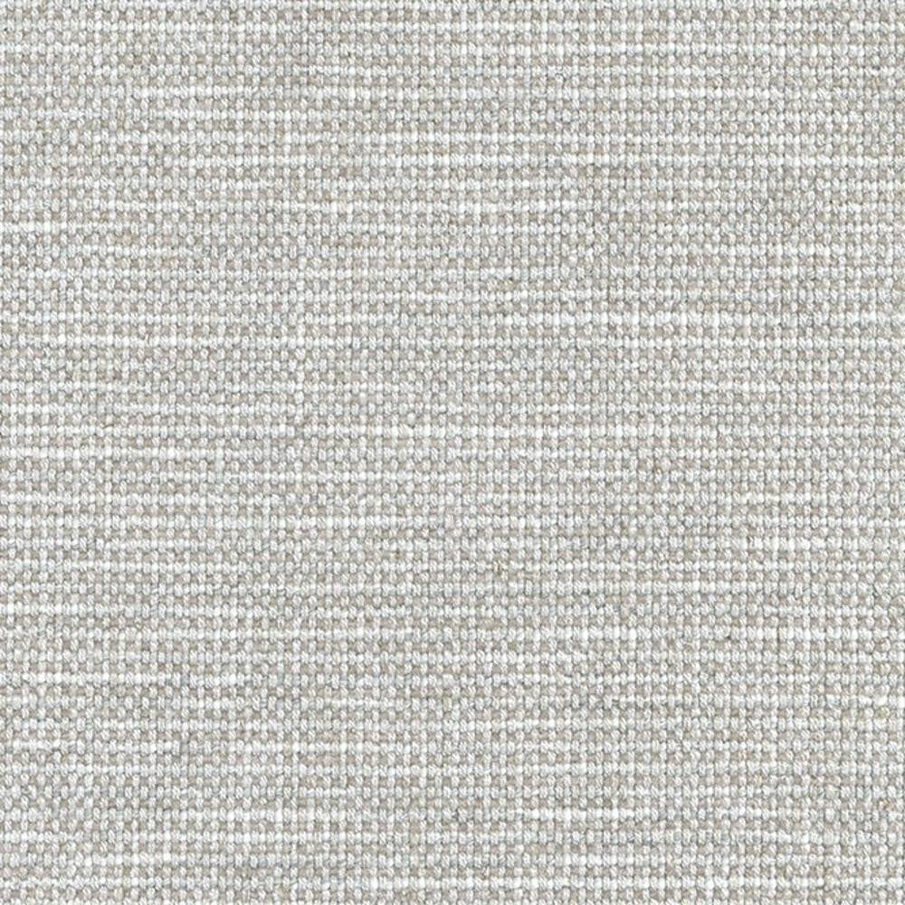 Close-up of neutral ivory upholstery fabric with a tight woven texture in a 6% wool, 20% linen, 43% viscose, 16% acrylic and 15% polyester blend, ideal for sofas.