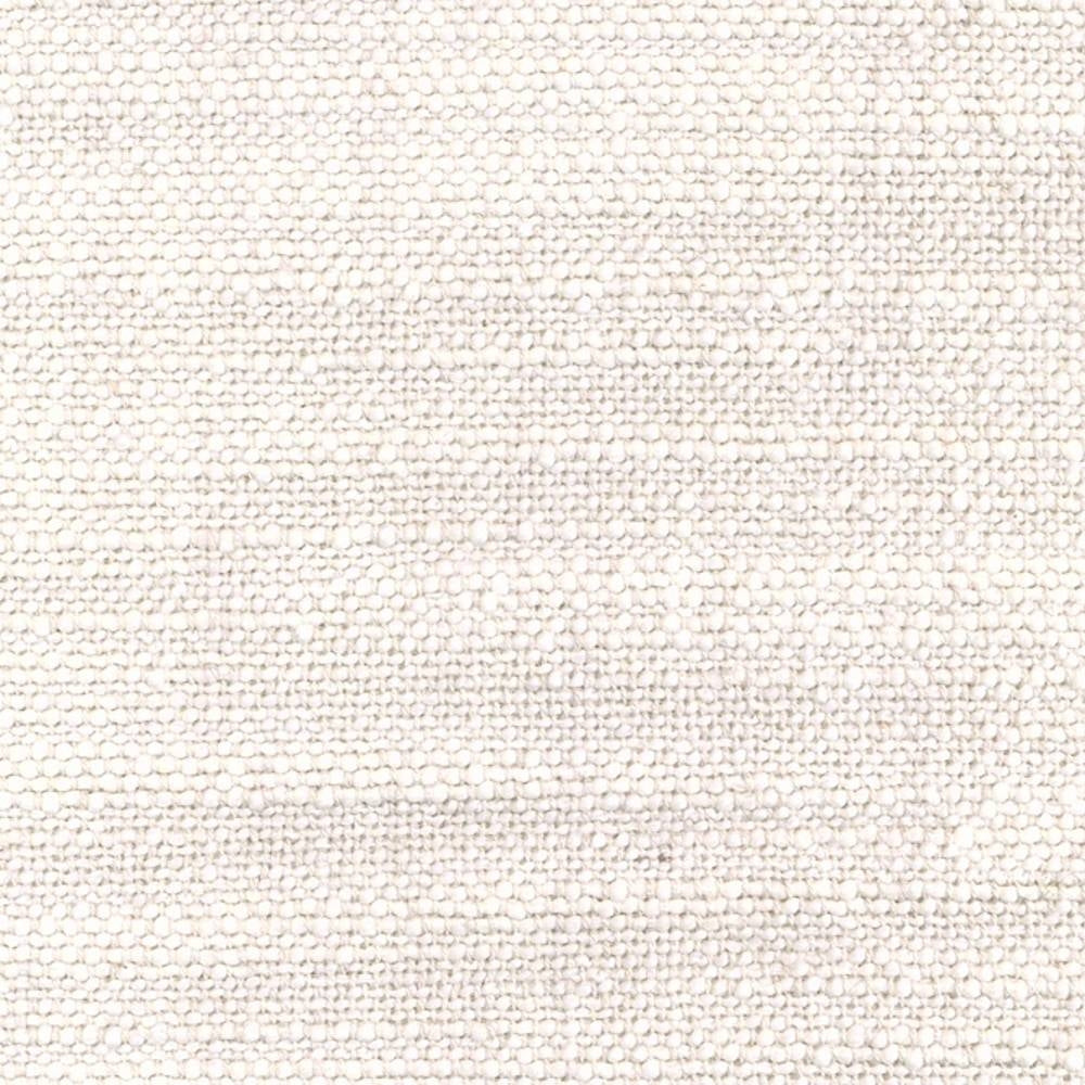 Close-up of cream contemporary upholstery fabric showing a tight, looped woven texture; composition 15% linen, 25% rayon, 20% acrylic and 40% triacetate, suitable for sofa upholstery.
