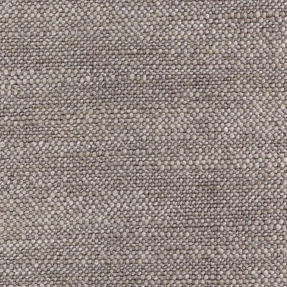 Close-up photo of cream neutral upholstery fabric showing a tight pebbled loop weave for contemporary sofas, made from a 15% linen, 25% rayon, 20% acrylic and 40% triacetate blend.