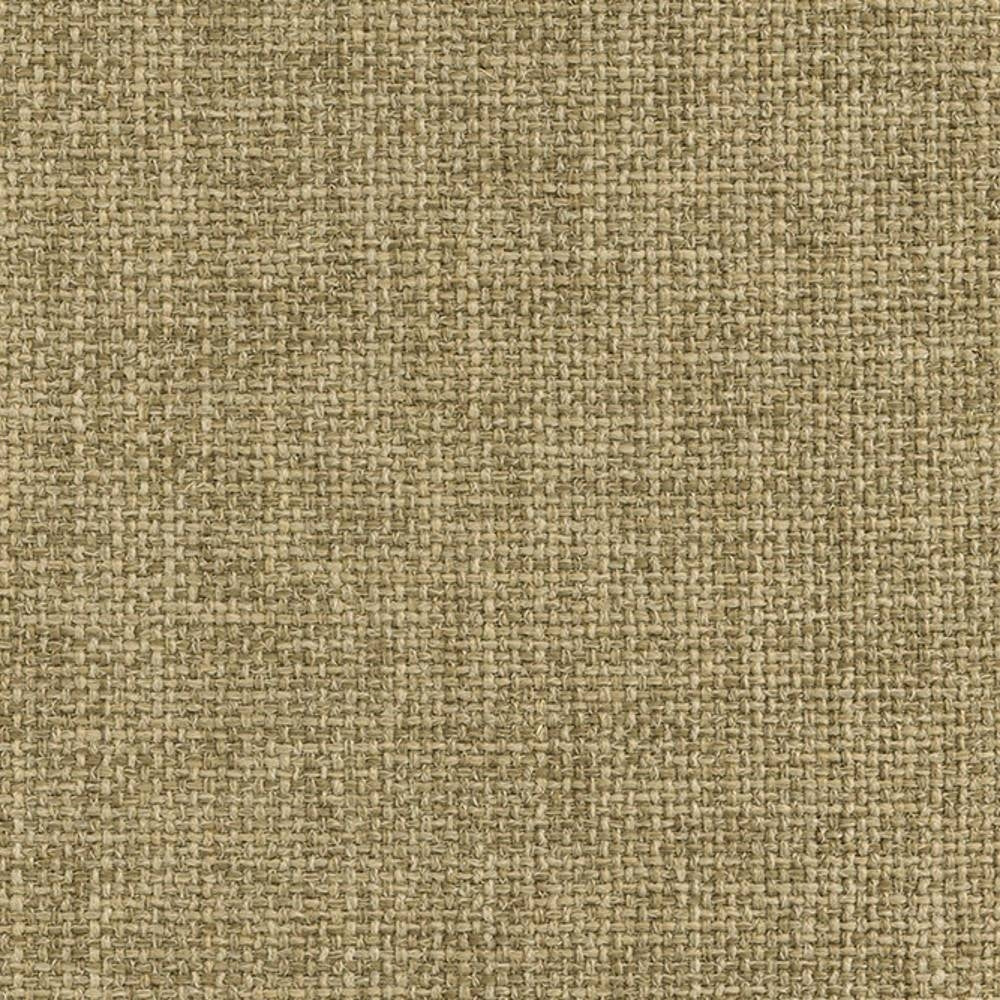Close-up of beige linen-blend upholstery fabric (12% linen, 40% acrylic, 48% polyester) showing tight woven texture ideal for sofas and neutral interiors.