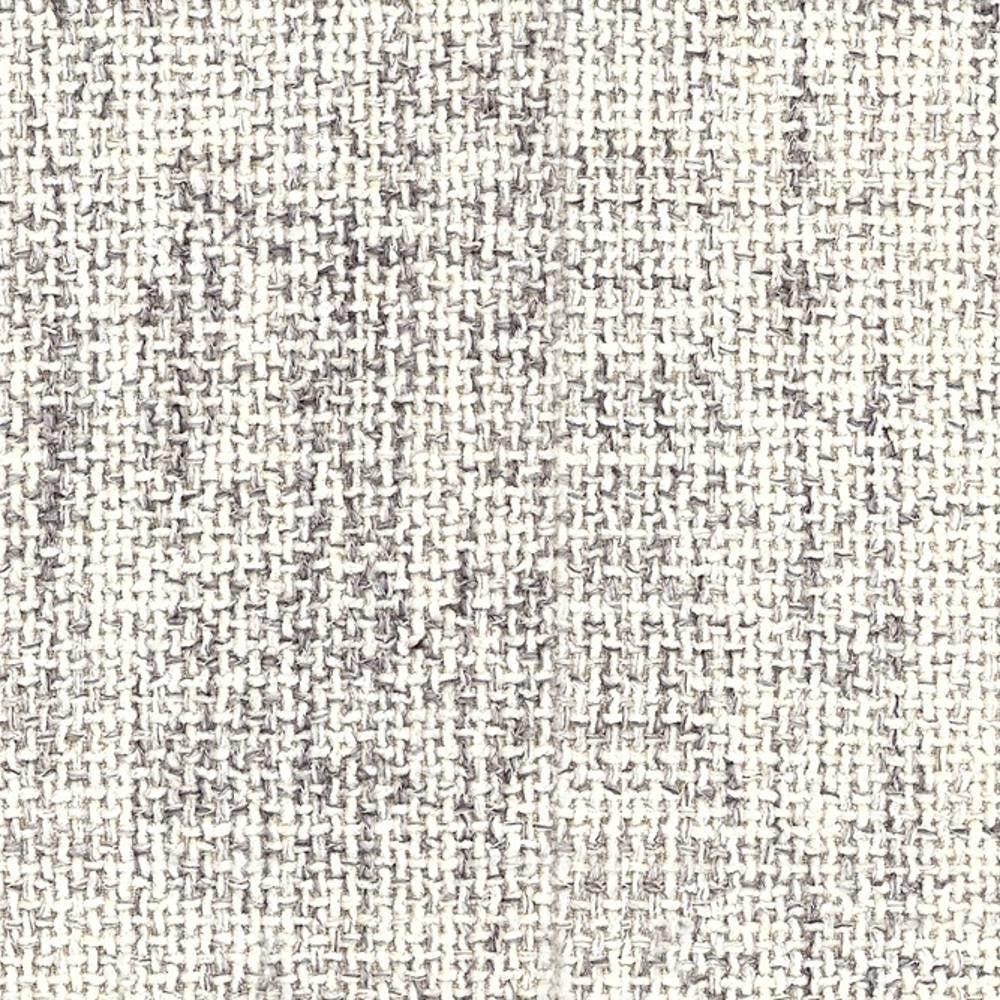 Close-up of a light cream-beige woven upholstery fabric swatch with subtle gray flecking and coarse basket-weave texture; 54% rayon, 7% acrylic, 39% triacetate, suitable for contemporary/modern sofas and office seating.