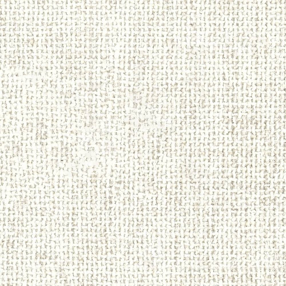 Close-up of a cream woven upholstery fabric showing a textured basket weave; 54% rayon, 7% acrylic and 39% triacetate blend for modern sofas and office seating.