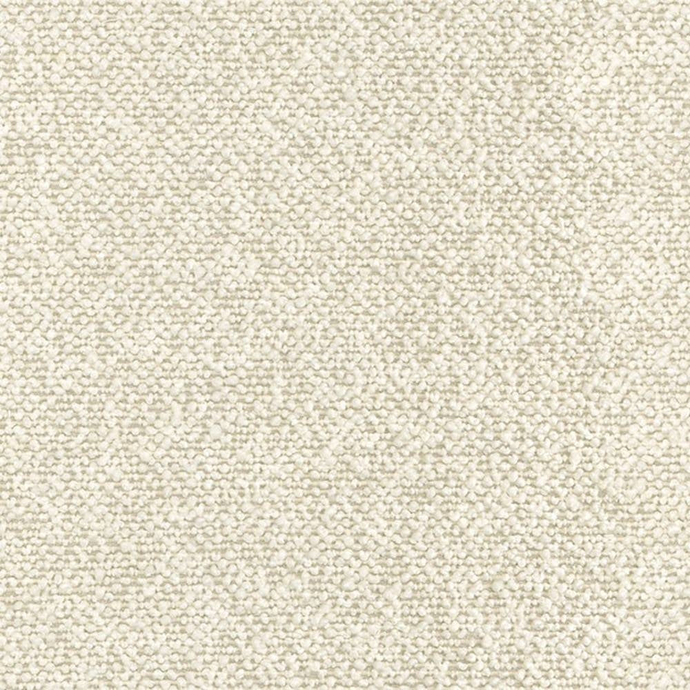 Close-up of cream wool-acrylic-polyester blend upholstery fabric showing a soft, nubby bouclé texture suitable for contemporary and modern sofas.