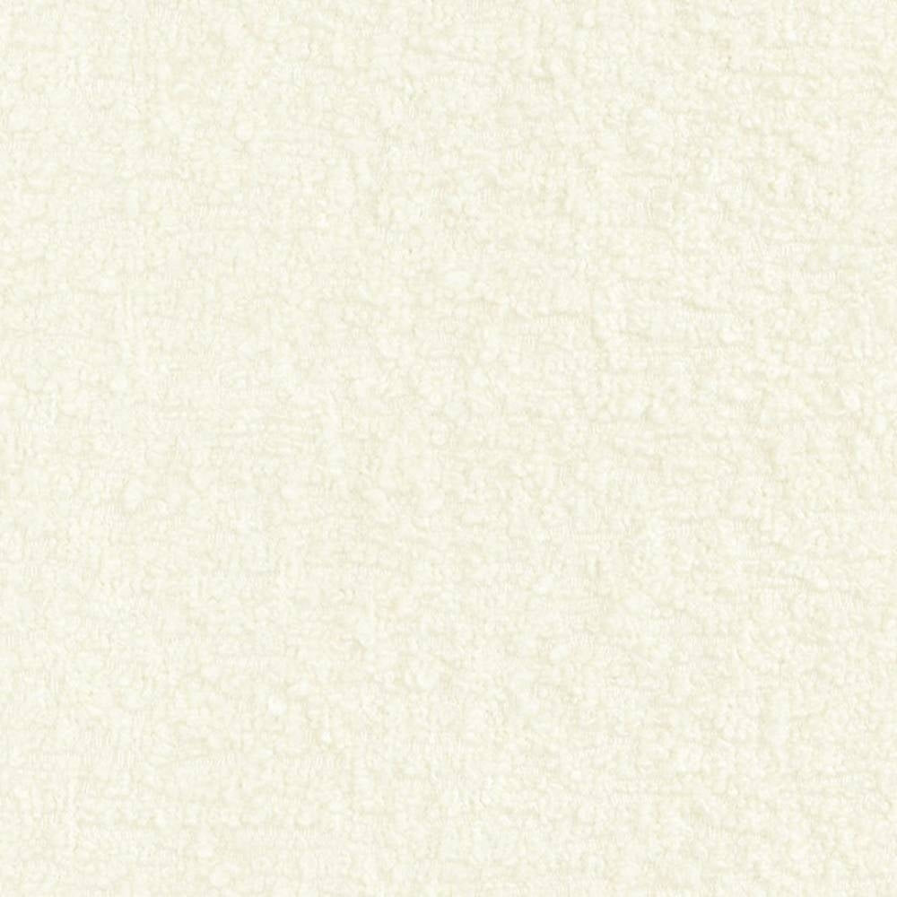 Close-up of cream contemporary upholstery fabric showing a soft, slightly nubby texture; 30% wool, 51% acrylic and 19% polyester blend designed for sofa use.