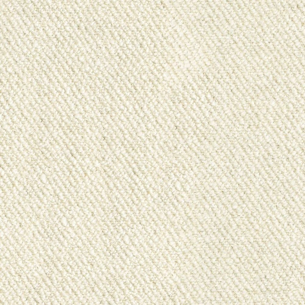 Close-up of cream upholstery fabric showing a soft, tightly woven textured surface; blended fibers (10% wool, 15% linen, 20% viscose, 17% acrylic, 38% polyester) ideal for sofa upholstery.