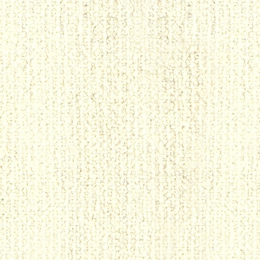 Close-up of cream boucle-look upholstery fabric showing a soft looped texture and neutral ivory-beige tone, suitable for contemporary sofas; fabric composition 30% wool, 42% acrylic, 28% triacetate.
