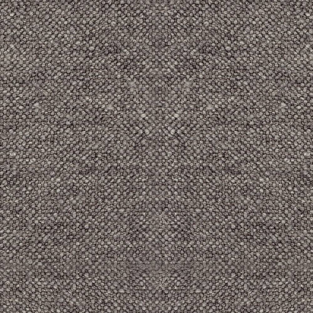 Close-up of taupe-beige tight-weave boucle upholstery fabric showing dense small loop texture; 30% wool and 43% acrylic with linen and rayon accents for durable indoor sofa upholstery.