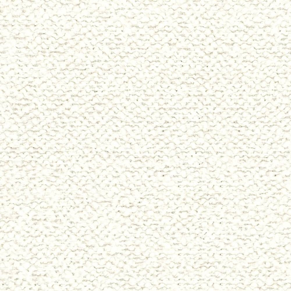 Close-up of cream boucle upholstery fabric showing dense looped texture and soft neutral tone, ideal for contemporary sofa upholstery; blended fibers: 12% wool, 25% acrylic, 63% triacetate.
